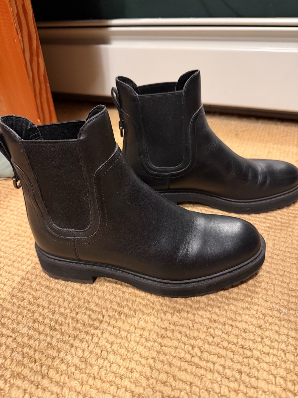 Cole Haan Black Leather Chelsea Boots